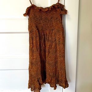 Ruched top, ruffle sundress